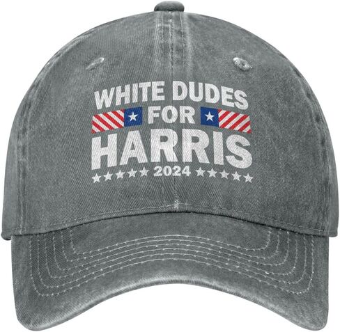 White Dudes for Kamala Harris 2024 Hat Classic Fashion Adjustable Caps for Men Women in Saudi Arabia