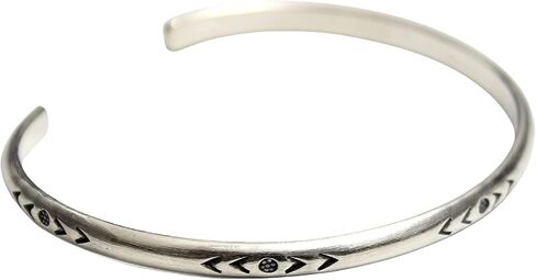 COSUMOSU Adjustable Cuff Bangle Bracelet in Silver in Saudi Arabia