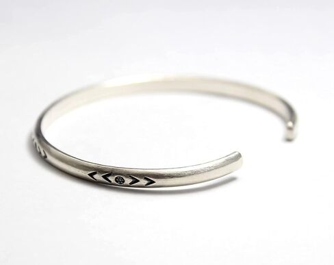 COSUMOSU Adjustable Cuff Bangle Bracelet in Silver in Saudi Arabia