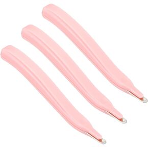 PATIKIL Staple Remover, 3 Pack Magnetic Staple Puller Desktop Removal Tool Cutting Tool for Office Home, Pink