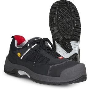 3018 Zenit Safety Shoe, Size EU 44 Black,Grey,red