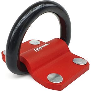 RADIKAL RK60 Premium Security Anchor XXL with ø20mm/0,78in Swinging Ring for 2 Chains, Maximum Strength Steel and Shielded Bolts, Universal Anti Theft Security for Anchoring Motorcycle Ground Floor