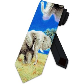 Elephant Ties Mens Animal Necktie Ties