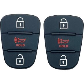 Replacement Key Fob Button Pad fit for 2010-2013 Kia Soul 2012-2014 Kia Rio Sportage Folding Flip Keyless Entry Key Fob Case Shell (3 Button)