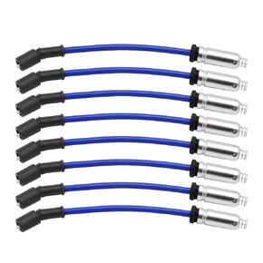 8 PCS 10.2 MM Racing Spark Plug Wires 88894393 88892762 Replacement for Escalade Silverado Avalanche Tahoe W4500 Tiltmaster Sierra Yukon H2 4.8L 5.3L 6.0L 8.1L 1999-2007
