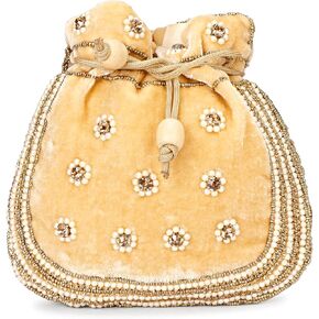 Indian Beaded Sequence Potli Bags For Women, Wedding Purse/Jewelry Purse for Women