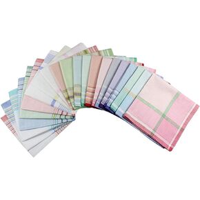 Men/Women's Elegant Soft Cotton Handkerchief Vintage Gift Hanky