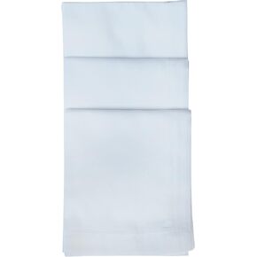 Caruso Italy Paras Men's 100% Pure Combed Cotton White Malmal Handkerchief (Pack of 12)