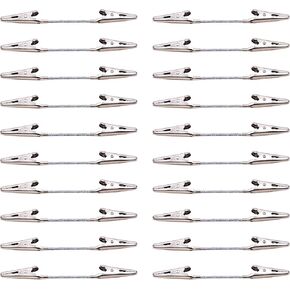 20 PCS Double Head Alligator Photo Clip, Metal Wire Holders Picture Memo Note Clips Clamps for DIY & Crafts