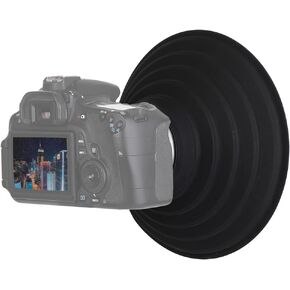 Easy Hood Lens Hood for Nikon Canon Pentax Sony 70-90mm Camera Lens, Ultimate Anti-Glass Anti-Reflective Silicone Collapsible Len Hood Take Reflection-Free Photos Video (70mm)