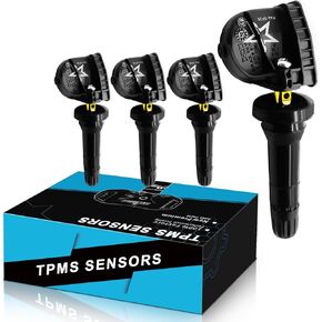 13598771 Programed TPMS Sensors for:-Chevy Silverado 1500 Equinox Camaro Express Impala Malibu, for:-GMC Sierra Savana for:-Cadillac 2004-2022 Tire Pressure Monitoring System 315MHz (4pcs)