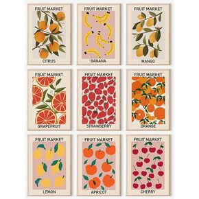 Flower Market Posters Set of 6, Abstract Flower Market Wall Art Prints Exhibition Poster Set, Vintage Matisse Print Picasso Print William Morris Painting Pictures, Boho Room Decor（8x10inch, Unframed) in Kuwait