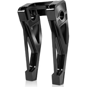 8" Tall Pullback Handlebar Risers 1" Clamping CNC One-Piece Gloss Black Fit for Harley Dyna Sportster M8 Softail Street Bob Low Rider ST Standard FXST FXBB FXBBS FXLRS FXLRST 2018-2024