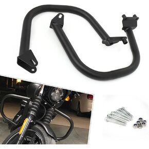 Engine Guard Highway Crash Bars 1.25" Fat Steel Compatible with Harley Street 500 XG500 750 XG750 2015-2020 Black Motorcycle Frame Protection Bars