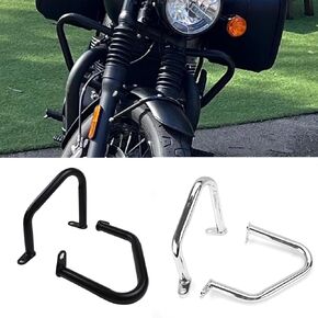 Motorcycle Engine Highway Guard Crash Bar Bumper Frame Protection fit for Tri-um-ph Bonneville T100 T120 Bobber Street Twin Thruxton R/F/1200 Accessories 2017-2022 (Chrome)