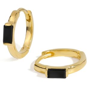YoTreasure Black Onyx 14k Gold Vermeil أكثر من 925 أقراط فضية in Kuwait