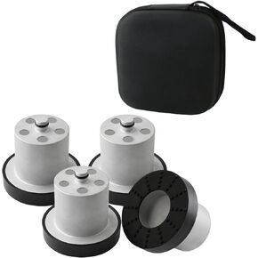 Jack Puck for Rivan R1s R1t - Tesmirror Lifting Jack Pads Compatible with Rivian R1t R1s Accessories Floor Jack Lifting Magnetic Jack Puck for R1S/R1T 4 Packs with Zippered Case 4 Gen