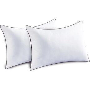 JOLLYVOGUE Bed Pillows Standard Size Set of 2, Cooling and Supportive Full Pillow 2 Pack for Side and Back Sleepers, Down Alternative Hotel Collection Sleeping Pillows, 26x20 Inches