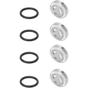 Brake Master Cylinder Gasket Set, 4 Pcs Brake Master Cylinder Reservoir Sight Gasket Set Reservoir Sight Glass Len Gasket Repair Kit Motorcycle Accessory for Scooter ATV Dirt Bike
