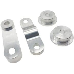 Transmission Shifter Bushing Set Front & Rear Aluminum Compatible with Civic 1988-2000 D Series Engines EK EG D15 D16 1993-97 DEL SOL 1988-91 CRX