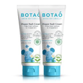 BOTAO Baby's Natural Diaper Cream | Organic Diaper Cream EWG Verified | Naturally Soothes Baby Rashes | Baby zinc Ointment Natural | For Sensitive Skin with Aloe Vera & Calendula, 2.5Oz in Saudi Arabia