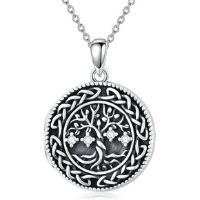Tree of Life Locket Necklace That Holds 2 Pictures 925 Sterling Silver Diamond Tree Photo Locket Personalized Memory Jewelry Gift for Women Wife Girlfriend