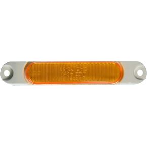 Grote 46903 SuperNova Thin-Line LED Clearance Marker Light (White Body - Yellow Lens)