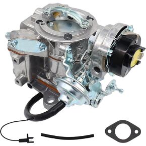 1 Barrel Carburetor for 1965-1985 Ford Fairmont Broncos Granada Econoline for Ford 4.9L 300 Cu 4.1L 250 Cu 3.3L 200 Cu Engines F100 F150 F250 F350 with Electric Choke YF Carter Type