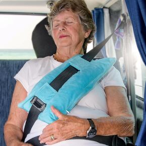 Comfort: Mastectomy Post-op Surgery Pillow Cushion-Prevent Seatbelt Discomfort Pad Road Travel Post-Op Hysterectomy Chest Chemo Port Insertion Patients Surgery Seat Belt Pad Aqua Blue Color