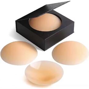 Reusable Silicone Nipple Covers, 2 Pack, Adhesive Nude Petals for Breast Skin
