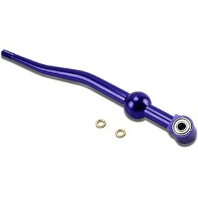 Auto Dynasty Compatible with Civic/Del Sol/CRX/Integra Dual Bend Manual Transmission Racing Short Throw Shifter (Silver)