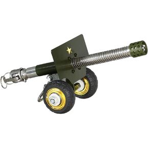 zonzxcv Firecracker Artillery Cannon Model Mini Cannon Model Stainless Steel Firecracker Cannon Model for Handcraft Military Model Collection Desktop Ornaments