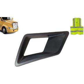 KOZAK DEF filler bezel - fits trucks with fairings A18-1004 for Kenworth T680, Left Driver Side, Includes Kenworth Logo and KOZAK Reflective Vest