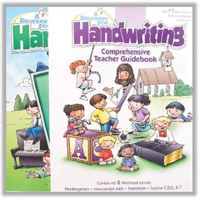 A Reason for Cursive Handwriting Workbook & Teacher Guidebook Level E, Grade 5 - Kids Writing Practice Books for 5th Graders & Beginners - Penmanship Workbooks for Homeschooling & Practicing