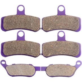 ECCPP Brake Pads Fits for 2008-2016 Dyna Fat Bob FXDF, FA457 FA458 Front and Rear Brake Pads