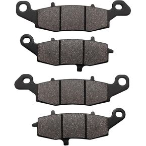 Front & Rear Brake Pads for Kawasaki Vulcan 900 VN900 Classic/Classic LT 2006-2014, Vulcan 1500 VN1500 Nomad/Classic, Vulcan 1600 VN1600 Classic, VN 1700 Classic/Voyager Vaquero