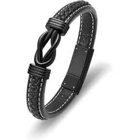 Hearbeingt Cremation Jewelry Urn Bracelet for Ashes Genuine Leather Cremation Bracelet Keepsake Urn Bangle for Ashes for Men for Women