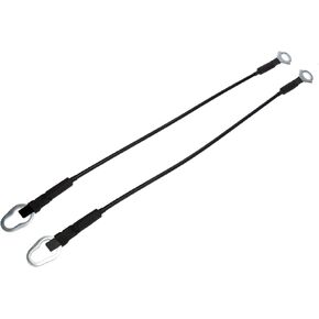 ACROPIX Lift Gate Support Straps Pickup Rear Tailgate Cables Fit for Ford F-150 - Pack of 2 Black & Silver Tone