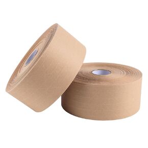 Lichamp Water Activated Tape, 2 Pack 2.75 inch x 380ft Brown Packing tape Kraft Paper Tape, Suitable for Heavy-duty Packaging and Transportation Writable, Environmentally Friendly, Biodegradable