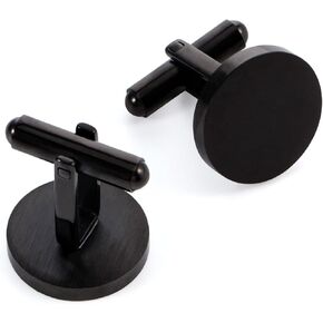 Cufflinks for Men, Driew Cufflinks Blank Cufflink Cuff Links men Flat Pad Blank Setting Tray 1 Pair,Round