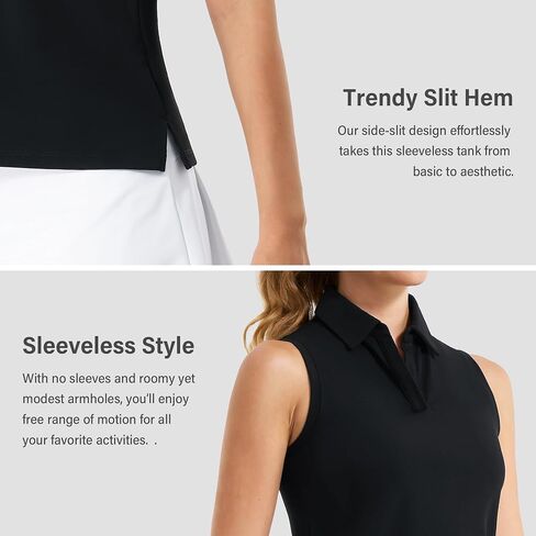Stelle Womens Sleeveless Golf Polo Shirts V Neck Quick Dry Tennis T-Shirts with Collar in Saudi Arabia