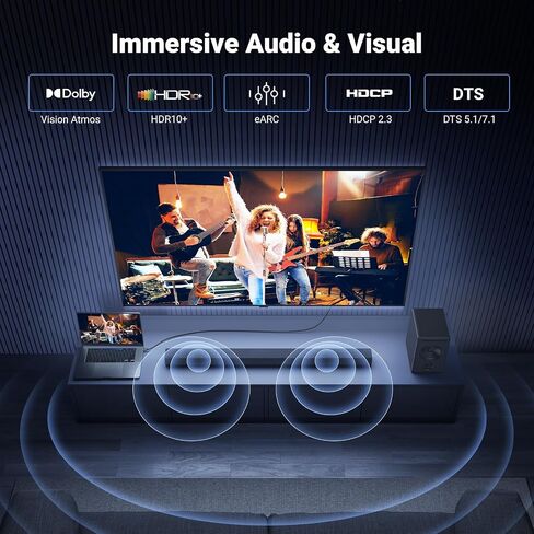 يوجرين كيبل 8K USB C الى HDMI 2 متر، 8K@60Hz، 4K@240Hz/144Hz، محول HDMI 2.1 نوع C ثاندربولت 3، متوافق مع سلسلة ايفون 15، ايباد 10/برو/اير/ميني، سامسونج S23 الترا، ماك بوك برو، سيرفس برو 7، هواوي P60 in Kuwait