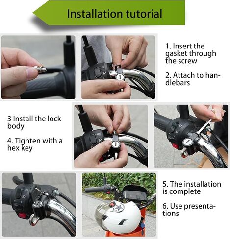 1 قطعة قفل خوذة دراجة نارية مع 2 قطعة مفاتيح، قفل أمان خوذة السيارة المعدنية المضادة للسرقة، استبدال خوذة السيارات المتينة العالمية القابلة للدوران لشاحنة سيارات الدفع الرباعي والدراجات النارية (أسود) in Kuwait