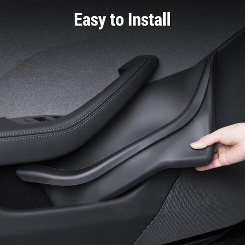 New 2024 Model 3 Door Side Storage Box 4 PCS Full-Cover Front and Rear Door Tray Organizer for Tesla Model 3 Highland Door Slot Tray Mats Interior Accessories Fit for 2024 Model 3 in Saudi Arabia