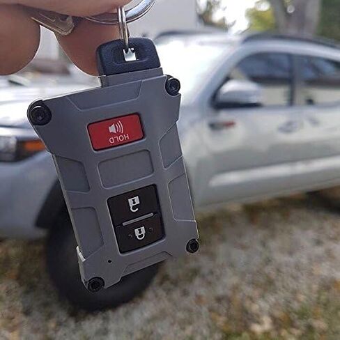 AJT DESIGN Replacement Key Fob Case for Toyota Tacoma, Tundra, 4Runner V1 - Custom Made in USA (Color: Cement) in Kuwait
