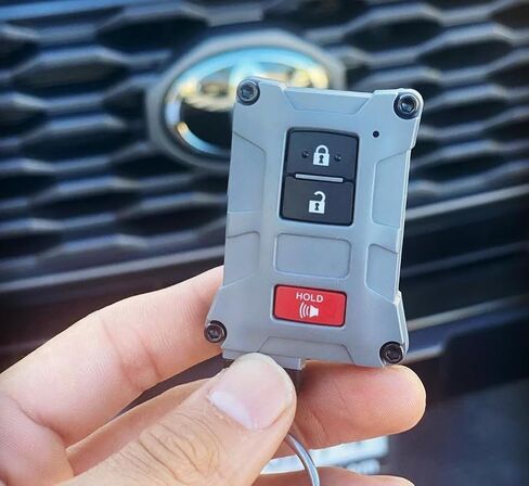 AJT DESIGN Replacement Key Fob Case for Toyota Tacoma, Tundra, 4Runner V1 - Custom Made in USA (Color: Cement) in Kuwait