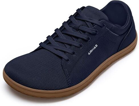Mens Barefoot Wide Toe Box Shoes Lightweight Walking Shoes Flexible Zero Drop Sneakers for Men Summer Minimalist Casual Shoes(Navy/Gum,13.0) in Saudi Arabia