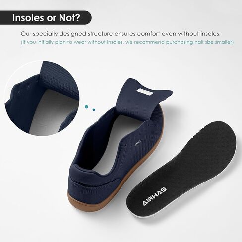 Mens Barefoot Wide Toe Box Shoes Lightweight Walking Shoes Flexible Zero Drop Sneakers for Men Summer Minimalist Casual Shoes(Navy/Gum,13.0) in Saudi Arabia