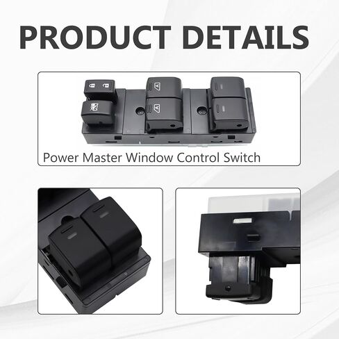 Power Master Window Control Switch Front Left Driver Side Compatible with Nissan Maxima 2009 2010 2011 2022 2013 2014 Replace 25401-9N00E 254019N00E in Kuwait