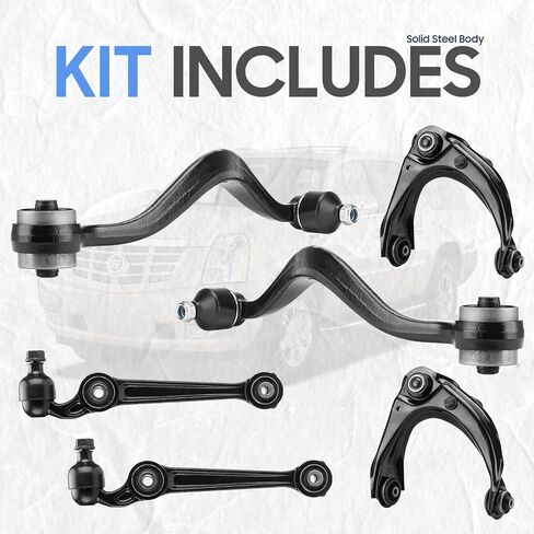 Front Rearward Forward Lower&Upper Control Arms w/Ball Joints for 2007-2012 Ford Fusion Lincoln MKZ Mercury Milan (6pc) in Saudi Arabia